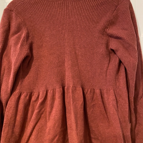 Sonoma Burnt Orange Open Front Cardigan – Size Medium - Picture 6 of 10